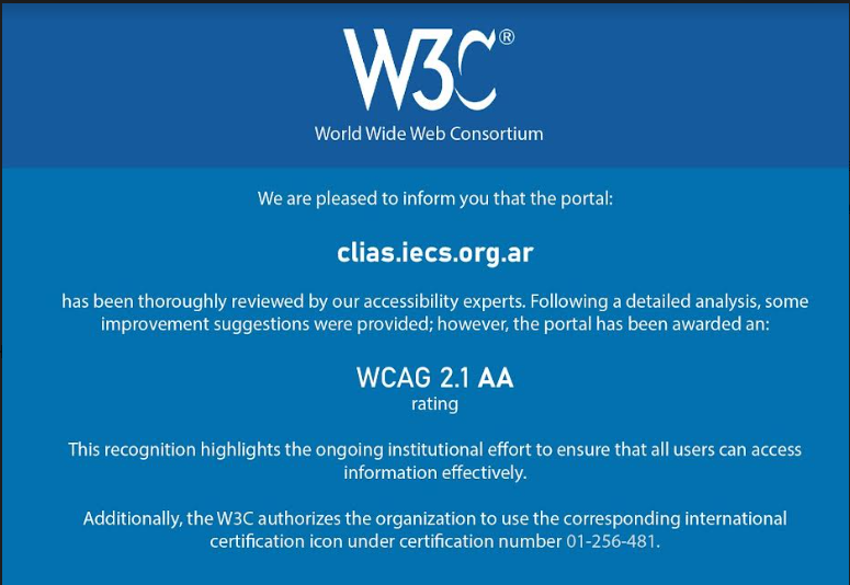 certificado W3C