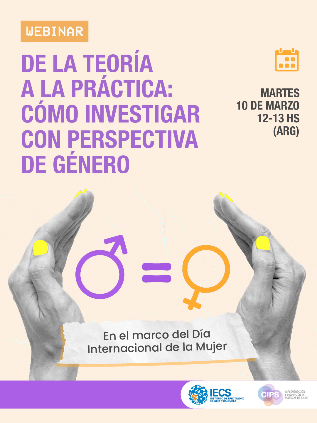Webinar: día de la Mujer. ¿Cómo investigar con perspectiva de género?